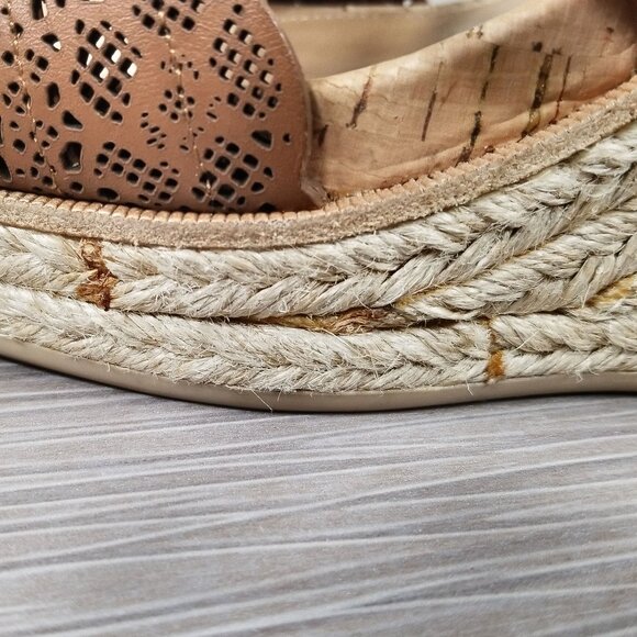 Salvatore Ferragamo Gioela Espadrille Wedge Sandal, Brown, Womens Size 10 B - Picture 16 of 16